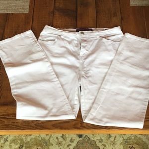 Gloria Vanderbilt White Jeans Straight